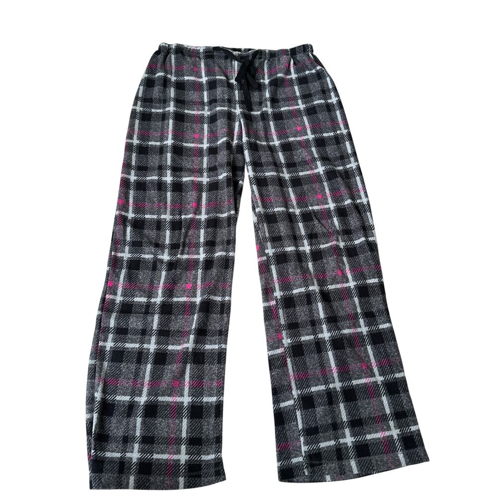 Women’s fleece pajama pants plaid large